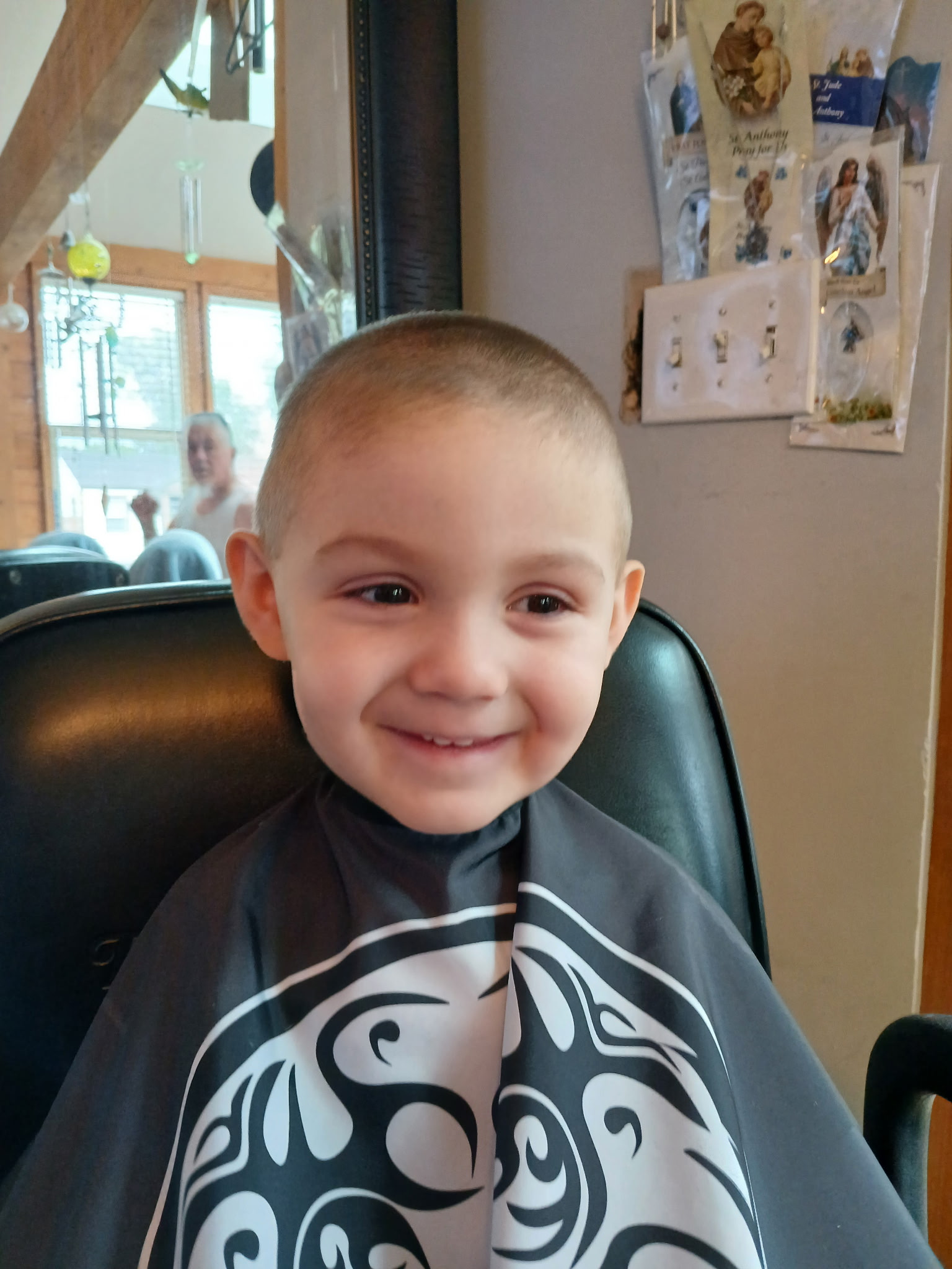 Boy's clean cut